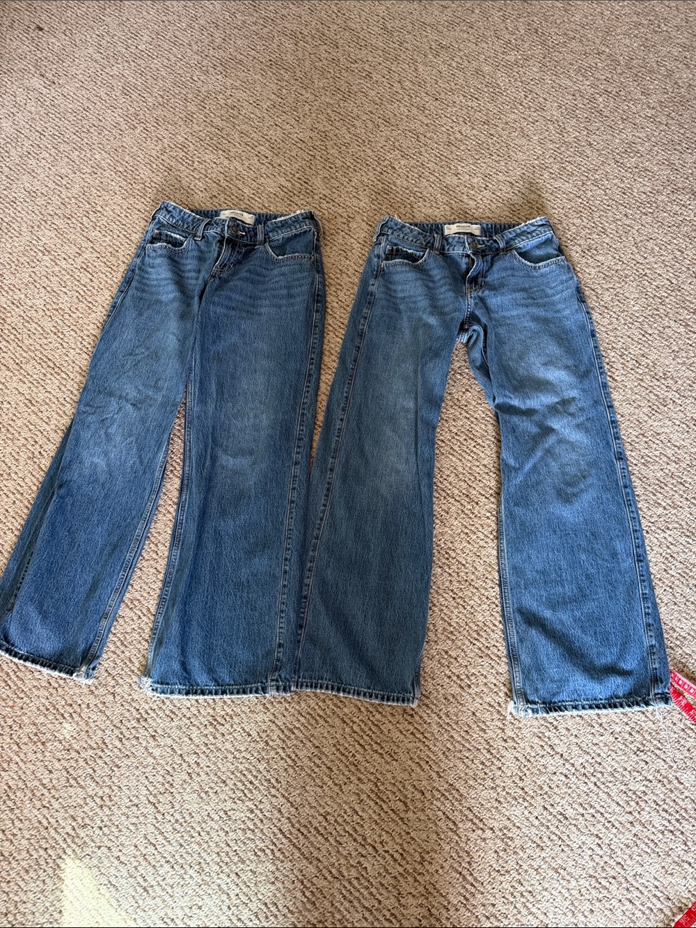 Hollister 2 pairs Low- rise baggy Jeans size 25